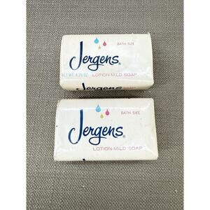 Vintage Jergens Soap Lotion Mild Bath Bar 4.75oz SEALED Prop Collectible